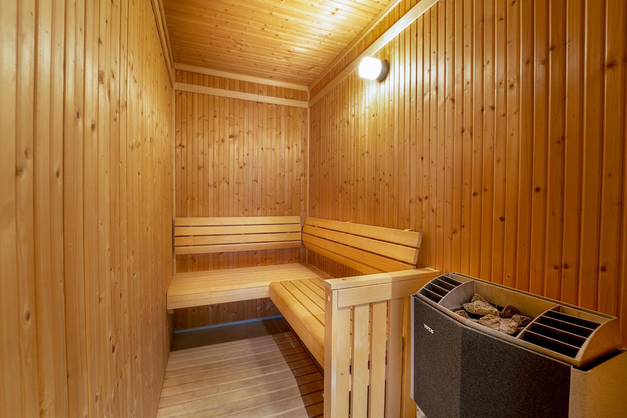 Grand Hyatt Doha Hotel & Villas Exteriér fotografie A modern Finnish sauna